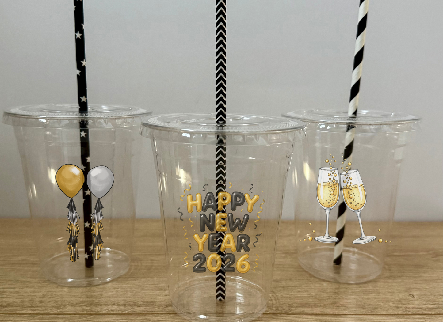 New Year's 2026 Cups & Straws