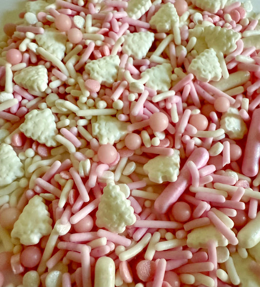 Pink Christmas Sprinkle Mix