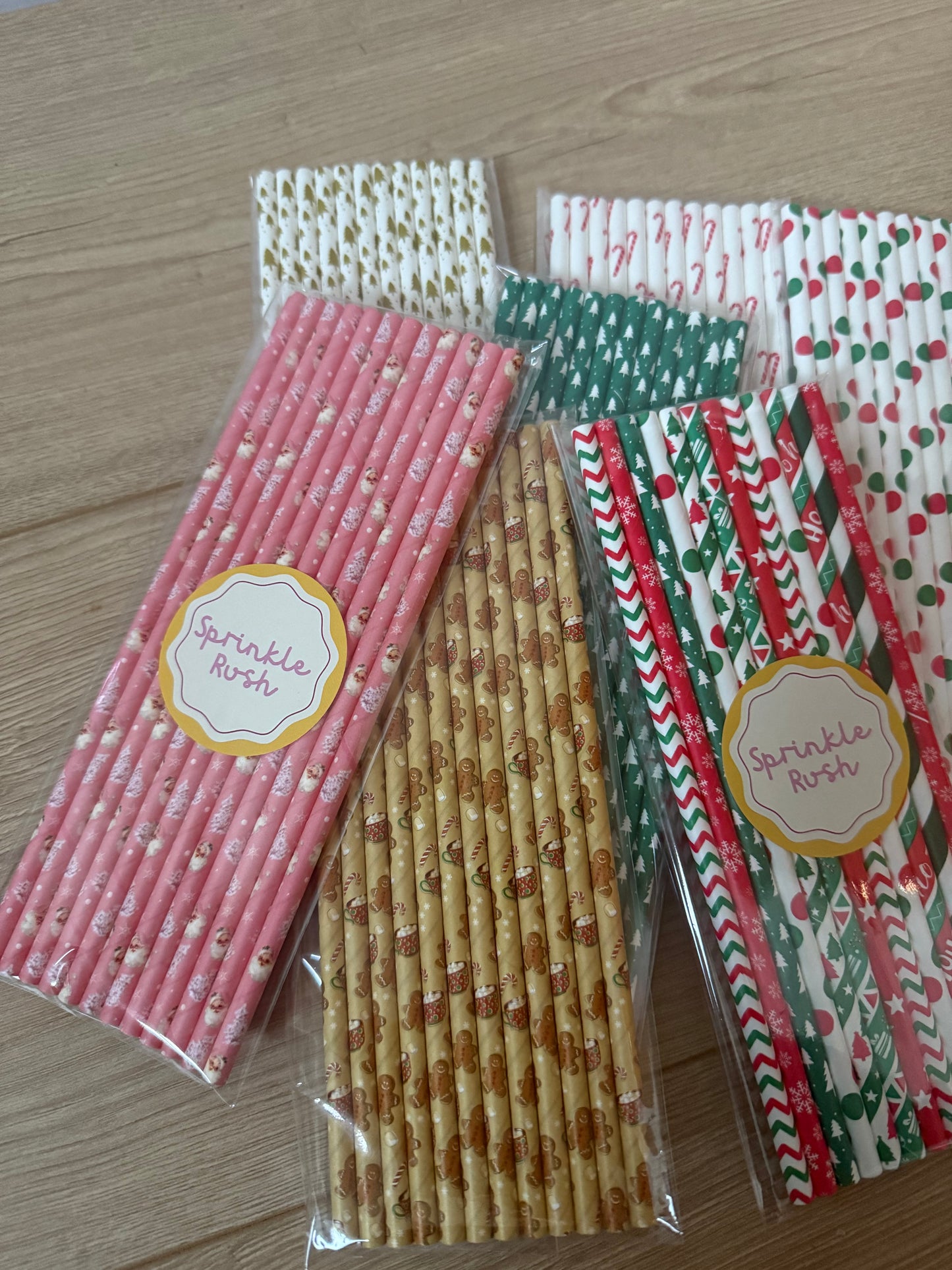 Christmas Paper Straws