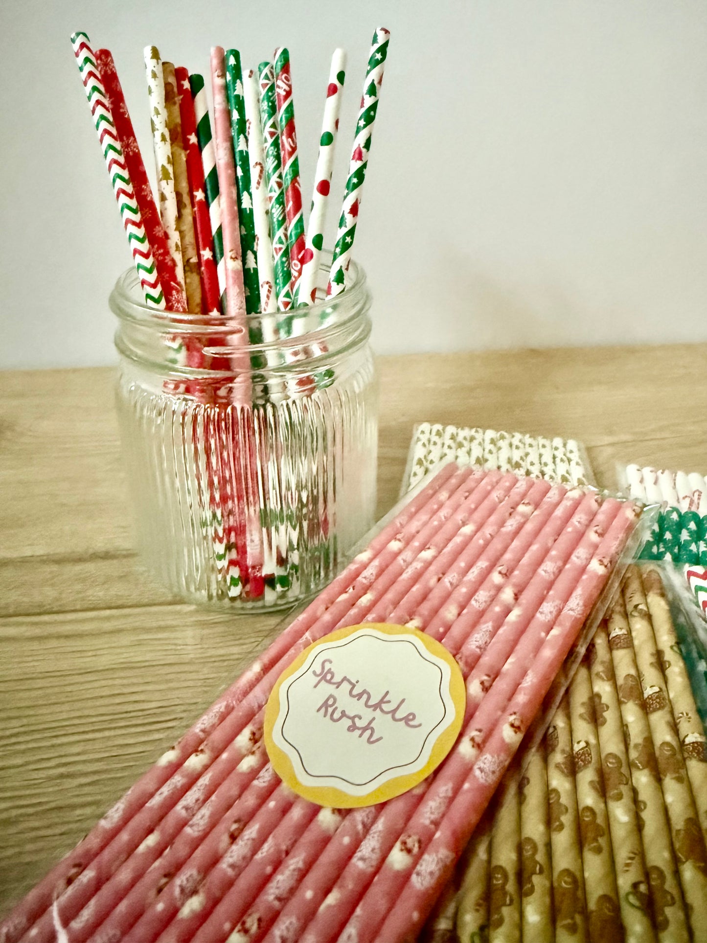 Christmas Paper Straws