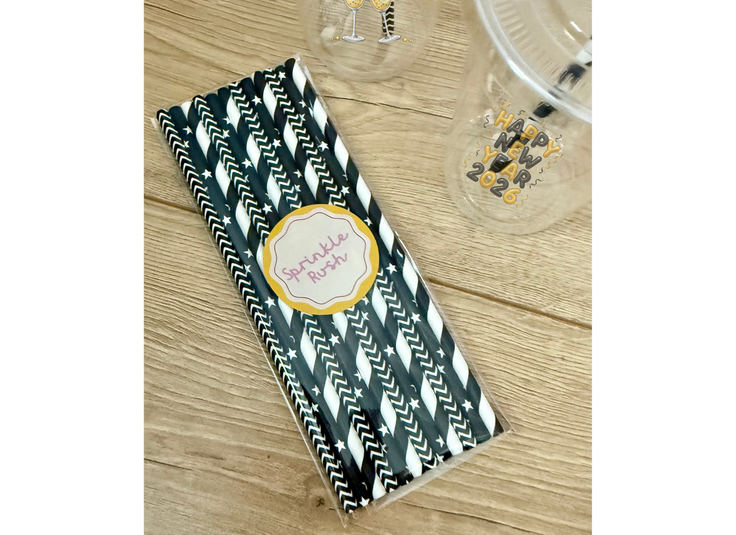 New Year's 2026 Cups & Straws